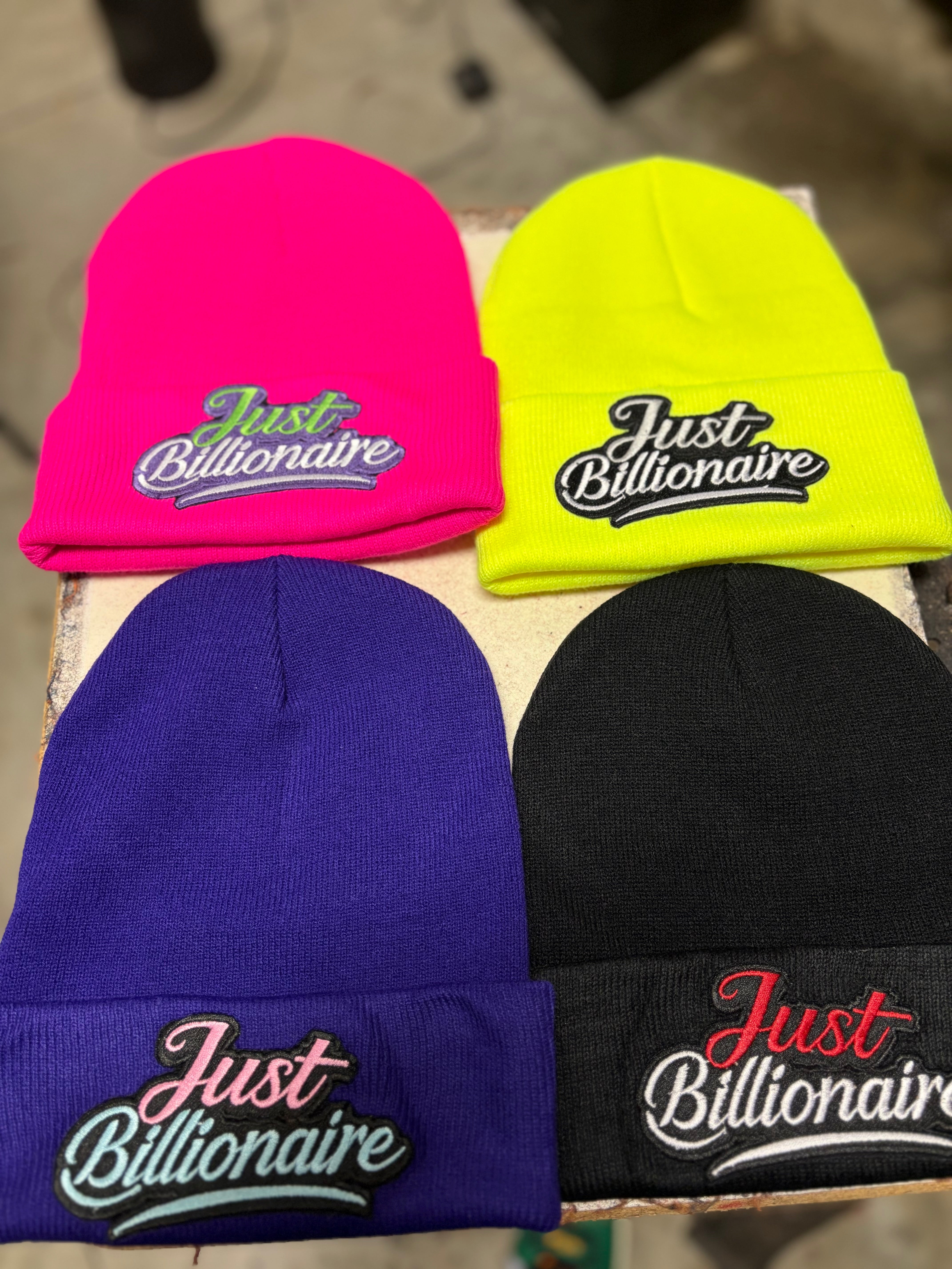 Just Billionaire Patch Beanies